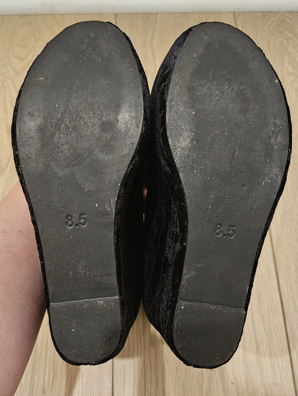 Jeffrey Campbell Pointe Platform - 8.5 - Black Velvet - Indie Sleeze/Balletcore
